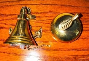 lot 23 image: Vintage Brass Bells