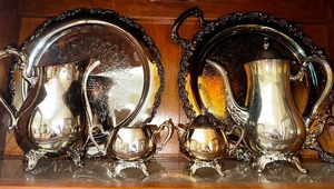 lot 34 image: Collection Of Silver Plated Serving Dishes- See As Photo