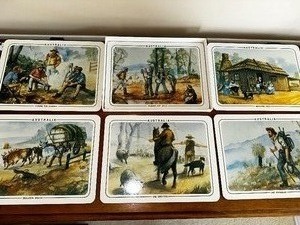lot 153 image: Set Of 6 Vintage Australia Placemats