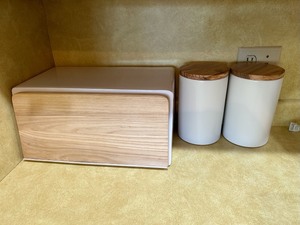lot 84 image: Bread Box and Baking Jars