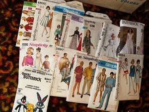 lot 270 image: Large Lot of Vintage Sewing Patterns