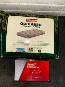 lot 215 image: Twin Coleman Air Mattresses With Pump