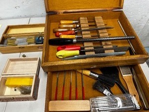lot 288 image: Three Wood Boxes, Full Of Tools