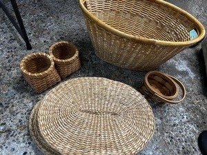 lot 366 image: Basket Of Wicker And Woven Place