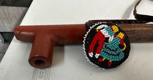 lot 376 image: Native American Pipestone Pipe
