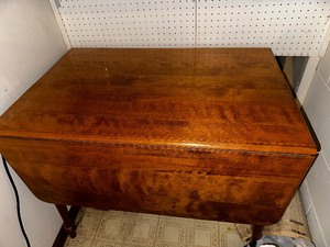 lot 246 image: Vintage Drop Leaf Wooden Table
