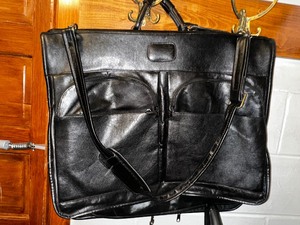 lot 247 image: Vintage Leather Garment Bag