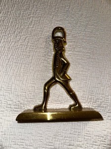 lot 183 image: Vintage Brass Doorstop Measuring 6 Inches Tall