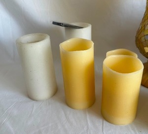 lot 18 image: Bin Of Assorted Candles And Candleholders