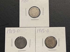 lot 125 image: Barber Dimes