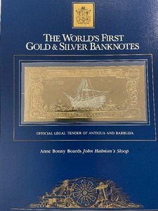 lot 60 image: Gold and Silver Banknote