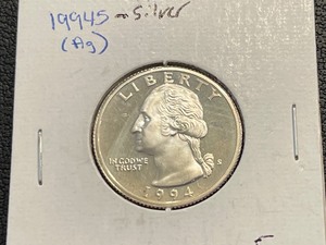 lot 66 image: 1994-S Washington Quarter Silver Proof