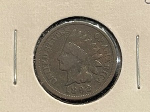 lot 75 image: 1892 Indian Head Cent