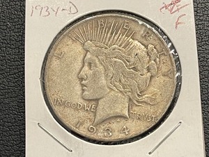 lot 78 image: 1934-D Peace Dollar
