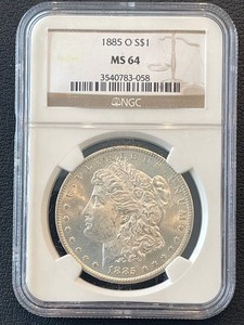 lot 30 image: 1885-O Morgan Dollar NGC MS64