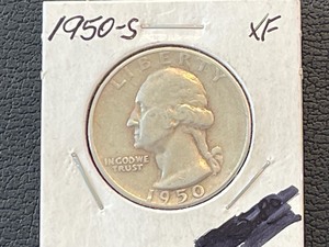lot 6 image: 1950-S Washington Quarter