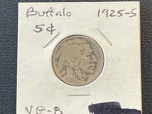 lot 7 image: 1925-S Buffalo Nickel