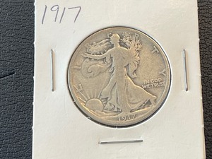 lot 11 image: 1917 Walking Liberty Half Dollar