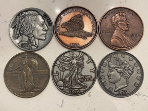 lot 139 image: Jumbo Replica Coins