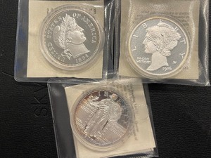 lot 148 image: Silver Plated Commemorative Coins