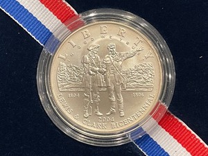 lot 152 image: 2004-P Lewis & Clark Silver Dollar