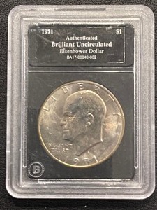 lot 163 image: 1971-D Eisenhower Dollar Brilliant Uncirculated