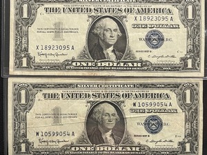 lot 176 image: $1 Silver Certificates
