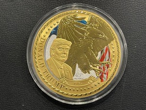 lot 192 image: Donald Trump Jumbo Commemorative Coin