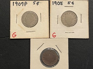 lot 194 image: Liberty Nickels