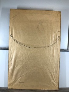 lot 210 image: Artwork made out of Banana Fiber - Giraffes