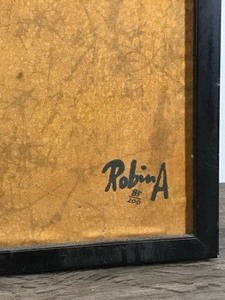 lot 211 image: Artwork Done by Robin Anderson Silk Painting - Zebras - 85 out of 200