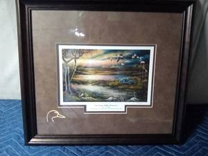 lot 198 image: 2016 MN Ducks Unlimited (Four Corners WMA Restoration) sponsored print of the year by J. D. Speltz
