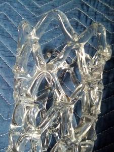 lot 171 image: Open weave glass flower vase