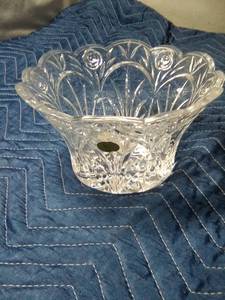 lot 156 image: 24% Lead crystal bowl by Princess house. Made in Germany