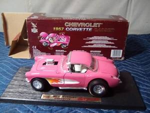 lot 115 image: 1957 Pink Corvette Gasser die cast collectable