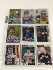lot 366 image: Lot of 270 Sports Cards in Sleeves - Baseball, Football & Basketball - Rookies, Stars, Inserts & More