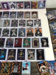 lot 367 image: 390 Plus Cards All In Top Loader Sleeves - Baseball, Football & Basketball - Stars-Rookies-Inserts-Autographs-Vintage Cards & More