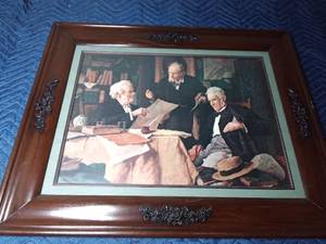 lot 258 image: Picture with beautiful frame