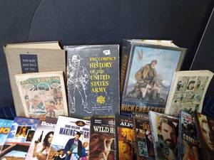 lot 333 image: Lot of 5 books and a bunch DVDs