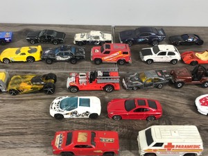 lot 405 image: Lot of Die Cast Cars with 2 Hot Wheels Red Line Cars