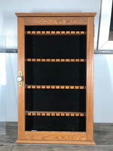 lot 413 image: Wall Hanging Spoon Display Case
