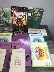 lot 435 image: Lot of Piano, Guitar Books & More