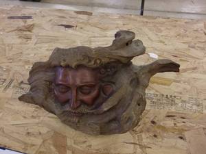 lot 52 image: Old Man Carved Driftwood