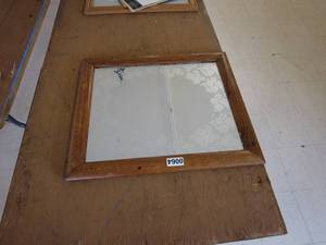 lot 64 image: Wood Framed Mirror