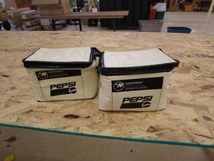 lot 101 image: Vintage Northwest Airline Pepsi Coolers
