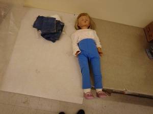lot 105 image: Vintage Doll with Additional Clothing Accessories