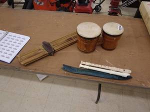 lot 204 image: Lot of Traditional Musical Instruments