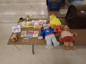 lot 247 image: Vintage Teddy Ruxpin Book and Cassette Lot with Plush Toys