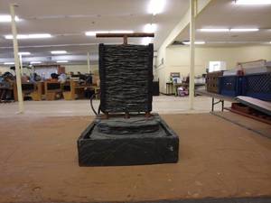 lot 255 image: Decorative Tabletop Water Fountain with Electric Pump