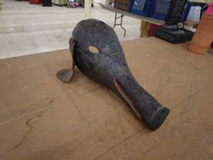 lot 258 image: Vintage 1930s Mexican Pig Mask